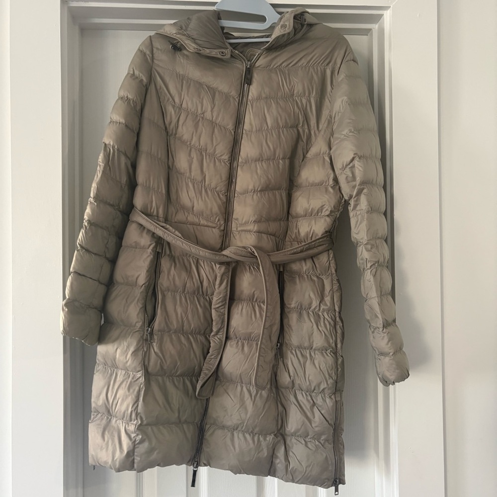 Massimo Dutti Grey Quilted coat